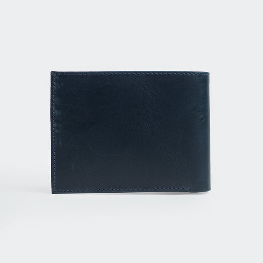 Billetera Cuero Palermo | Azul Oscuro