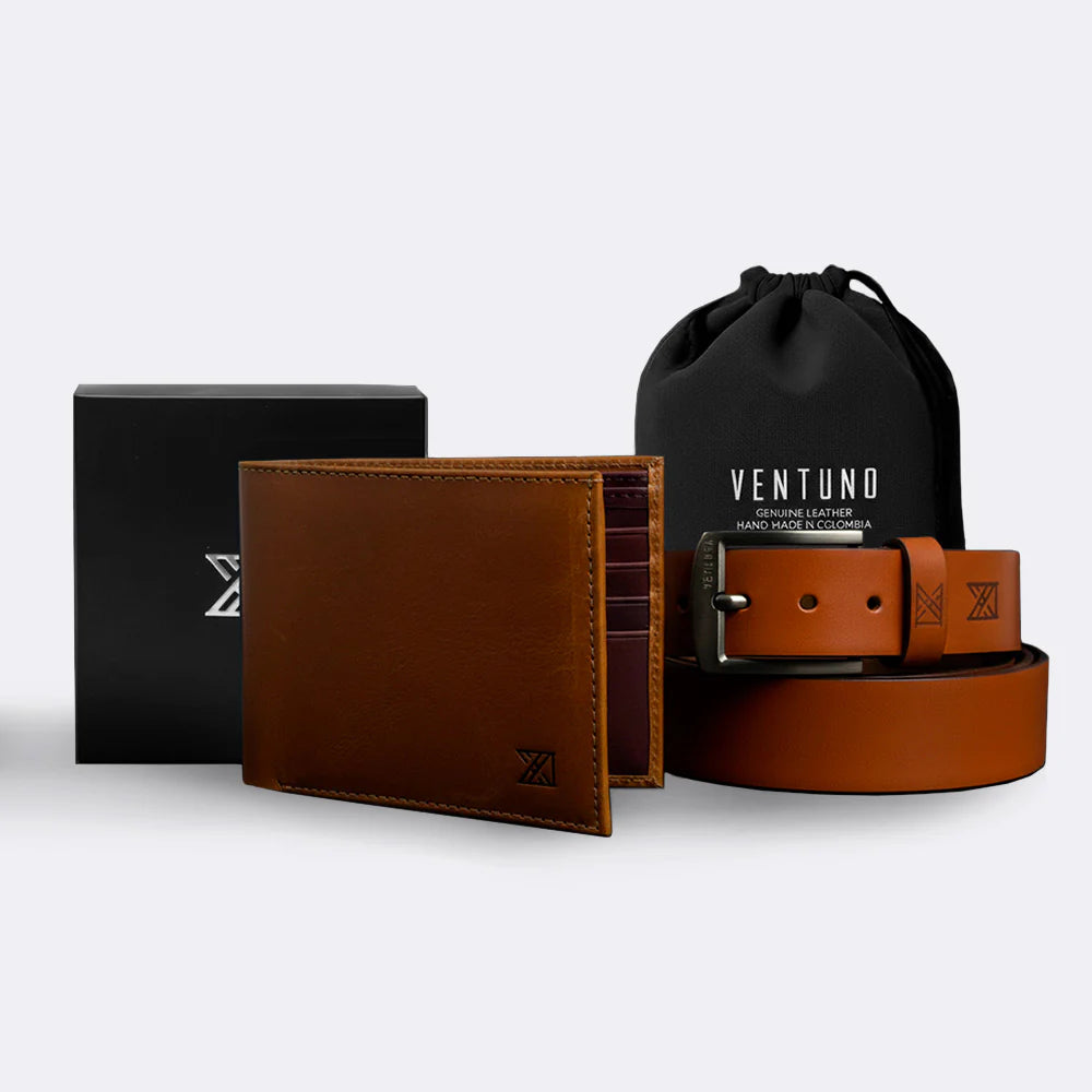 SET Cuero | Correa + Billetera